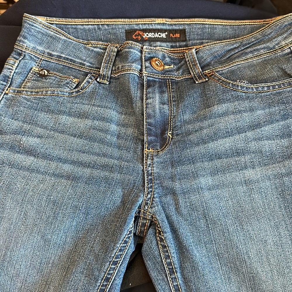 Juniors Jordache jeans with whiskers